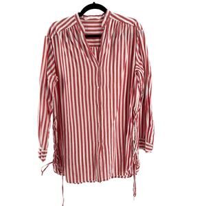 Zara Trafaluc Collection Striped Top with Tie Sides- Size Small